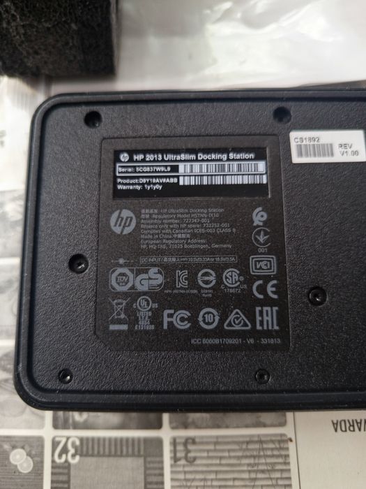 Stacja dokująca do laptop a HP ultraslim 2013 docking station