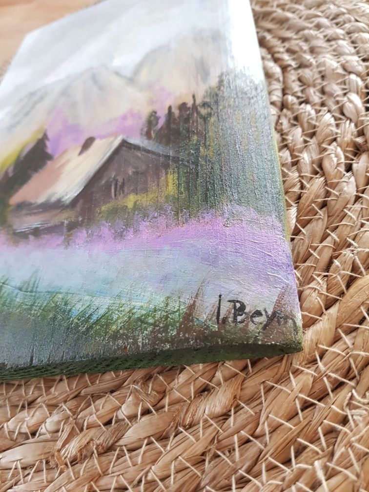 Obraz akryl na desce Domek w Tatrach, Tatry obraz
