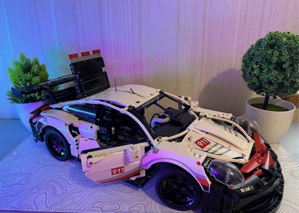 ‼️В коробці‼️ Конструктор Porsche 911 1580 деталей