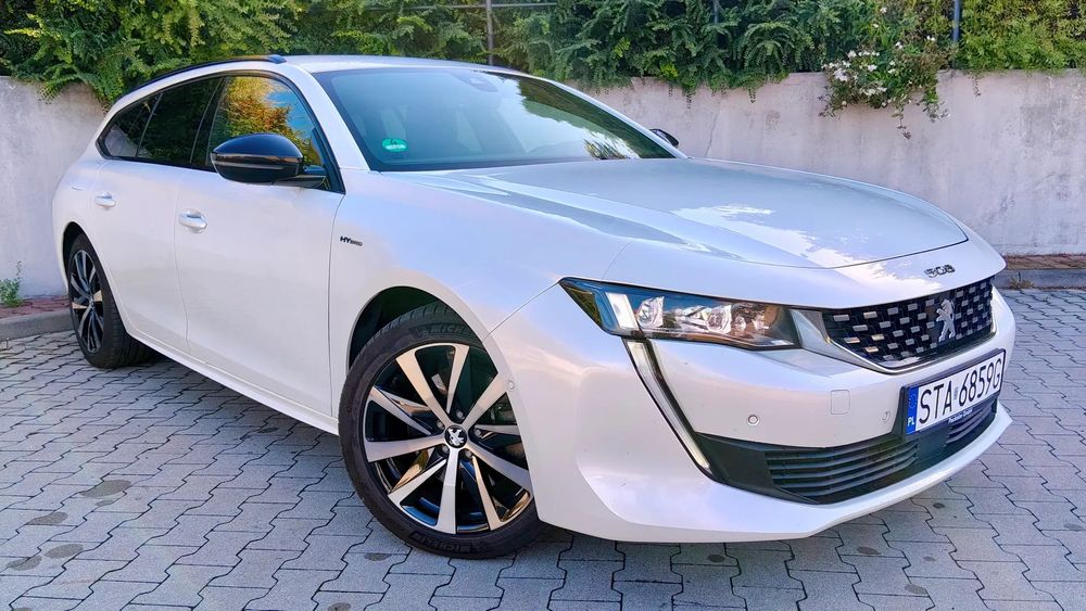 Peugeot 508 Hybryda GT Allure225ps Automat WirtualKeylesLedRADAR BiałaPerła vat23