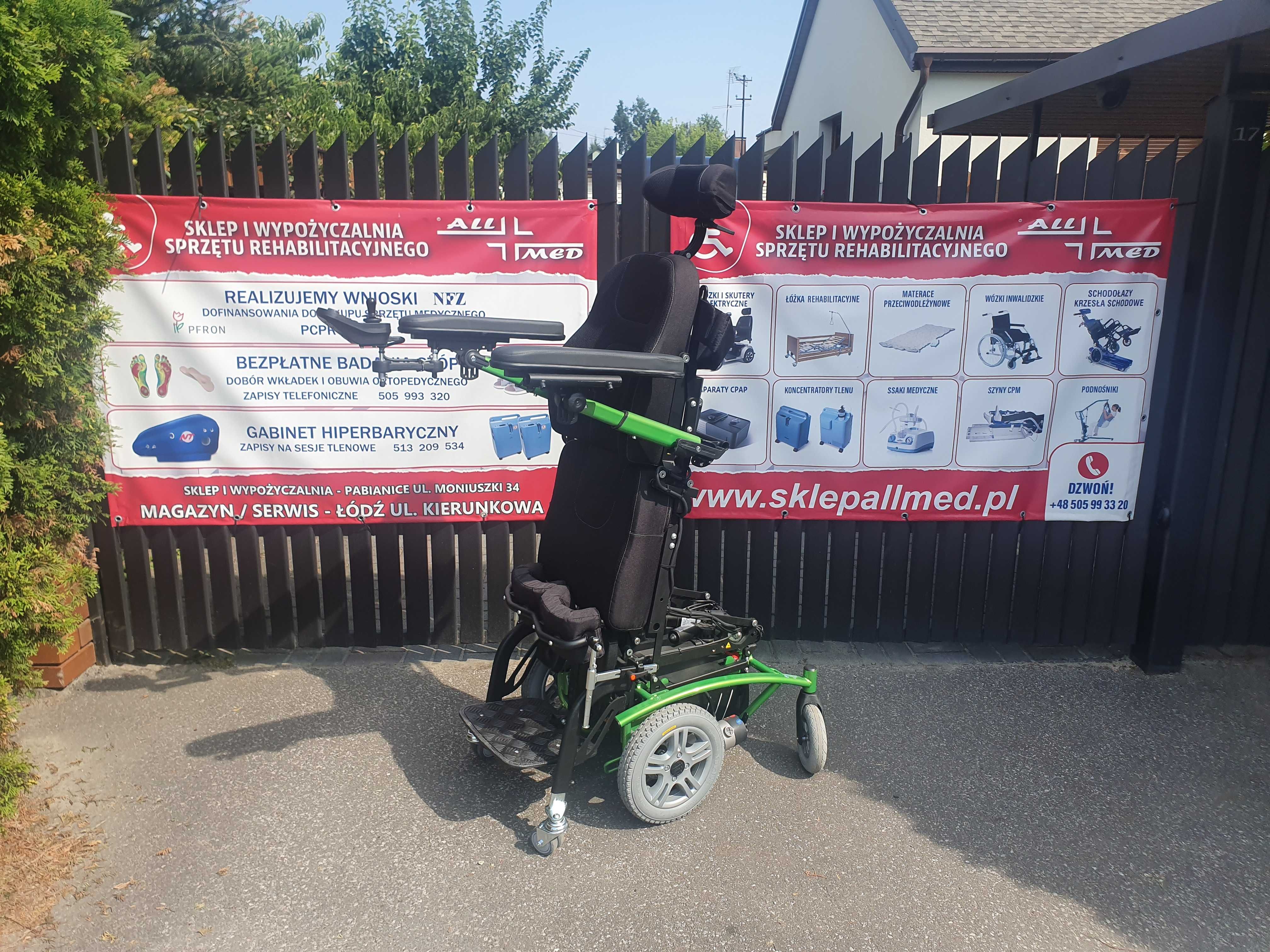 Wózek inwalidzki elektryczny Vermeiren Navix z pionizacją. Prezentacja