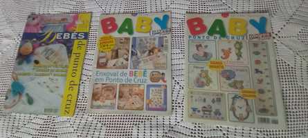 Revistas ponto cruz com temas para Bebes
