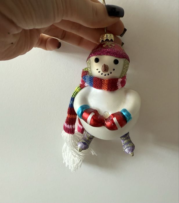 Home&you bombka szklana bałwanek