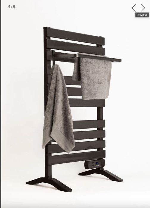 Barra de toalha elétrica para piso ou parede 500W