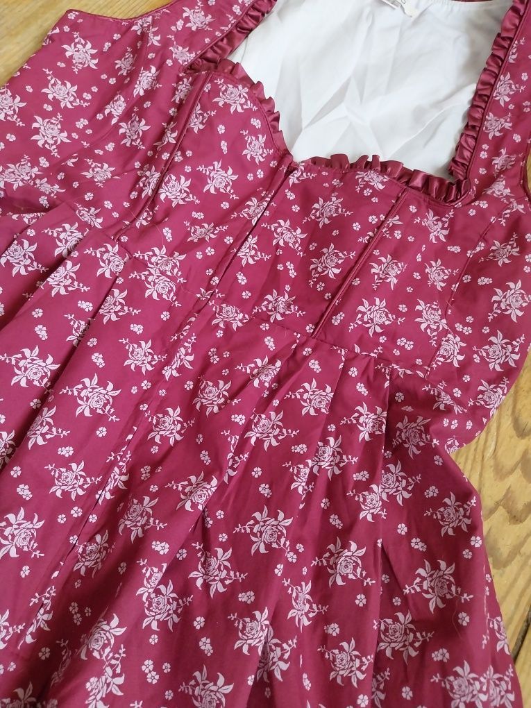 Sukienka koktajlowa pin up z kieszeniami retro styl midi esmara xl 42