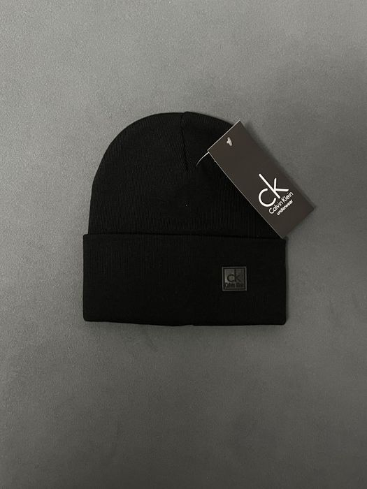 Шапка Calvin Klein чорна утеплена