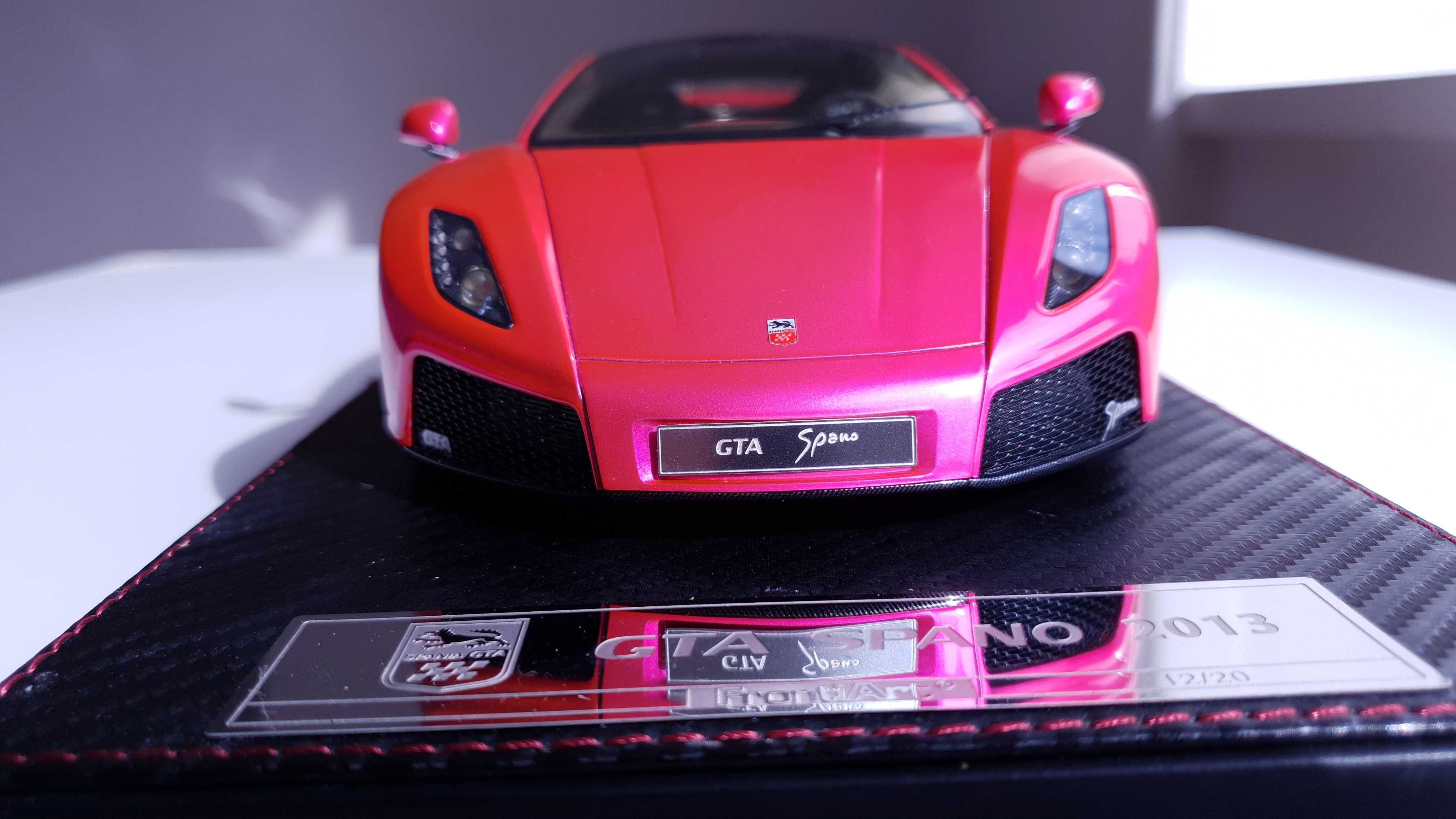 FrontiArt 1/18 Spania GTA Spano, Metalic Flash Pink, limitowany 12/20