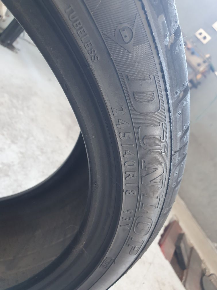 Pneus 245-40r18 Dunlop como novos