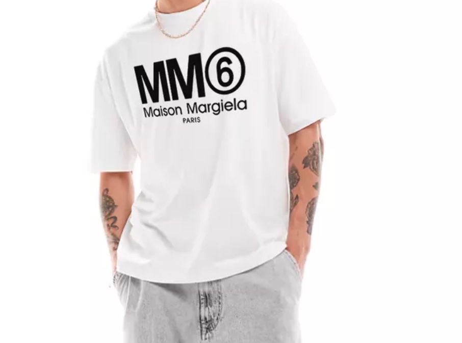 Мужские футболки Maison Margiela Paris Logo  мейсон марджела унисекс