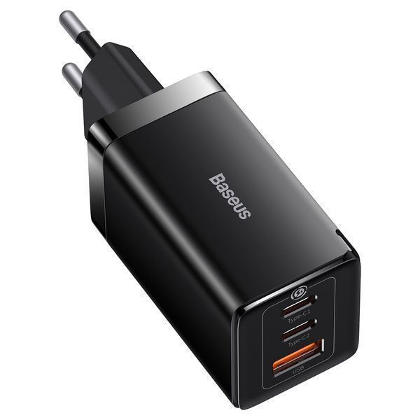 Szybka Ładowarka Sieciowa Baseus Gan5 Pro z 3 Złączami USB - 65W