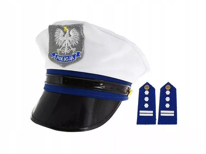 Czapka PolicjantA, z pagonami, rozmiar S Policjant. Godan