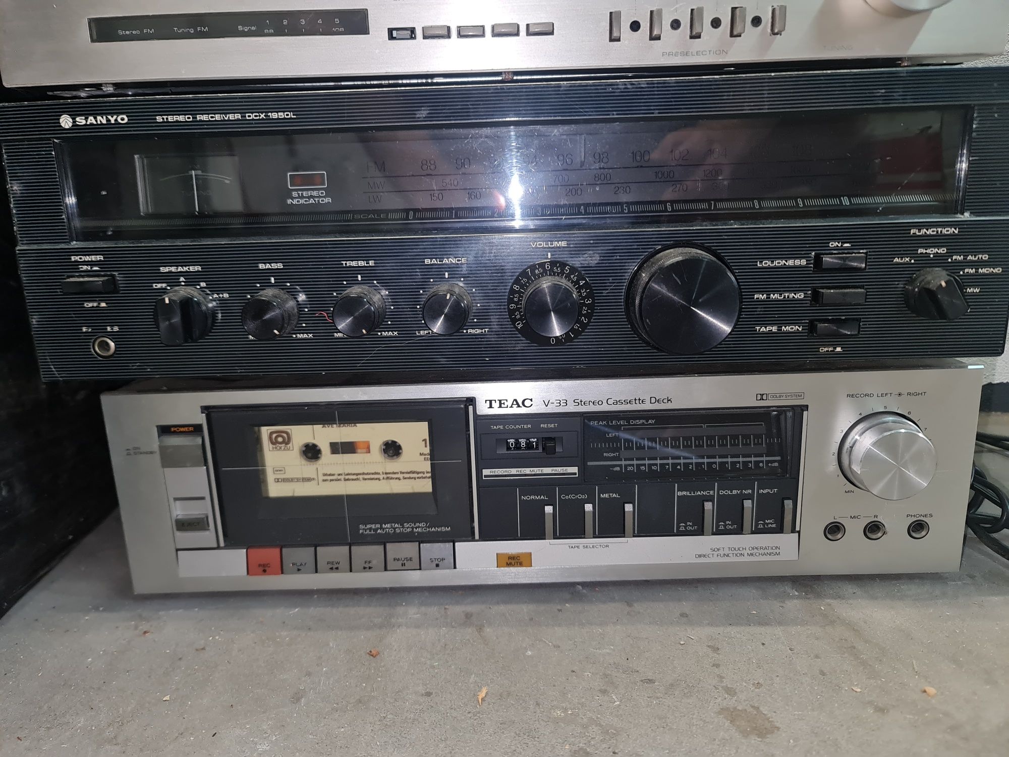 Unitra Sanyo wzmacniacz vintage