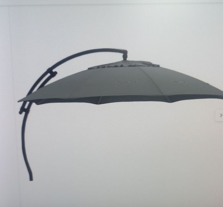 Parasol ogrodowy z oświetleniem Easy Sun 375x305 cm antracyt Su