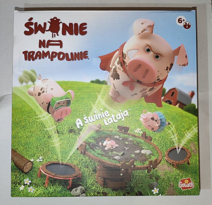 Świnie na trampolinie. Nowe. Idealne na prezent mikołajkowy