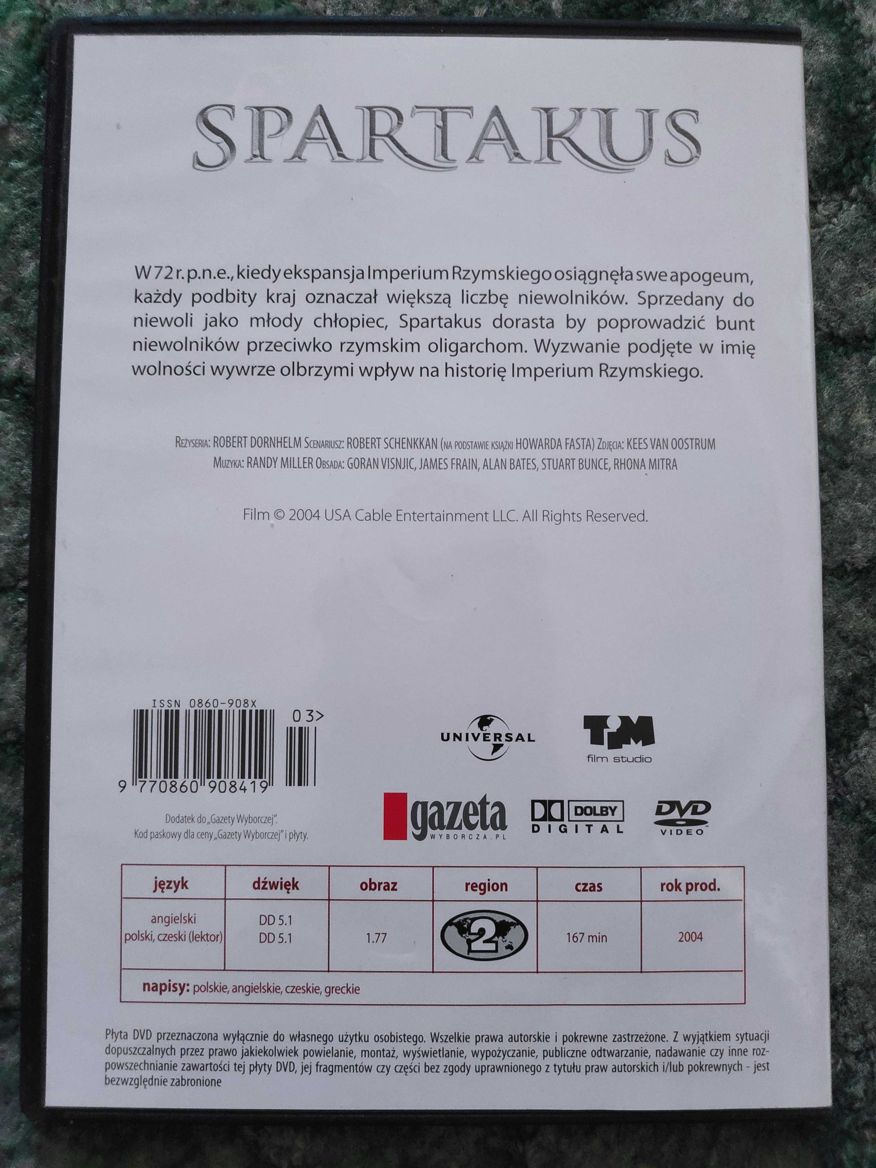 Spartakus DVD płyta