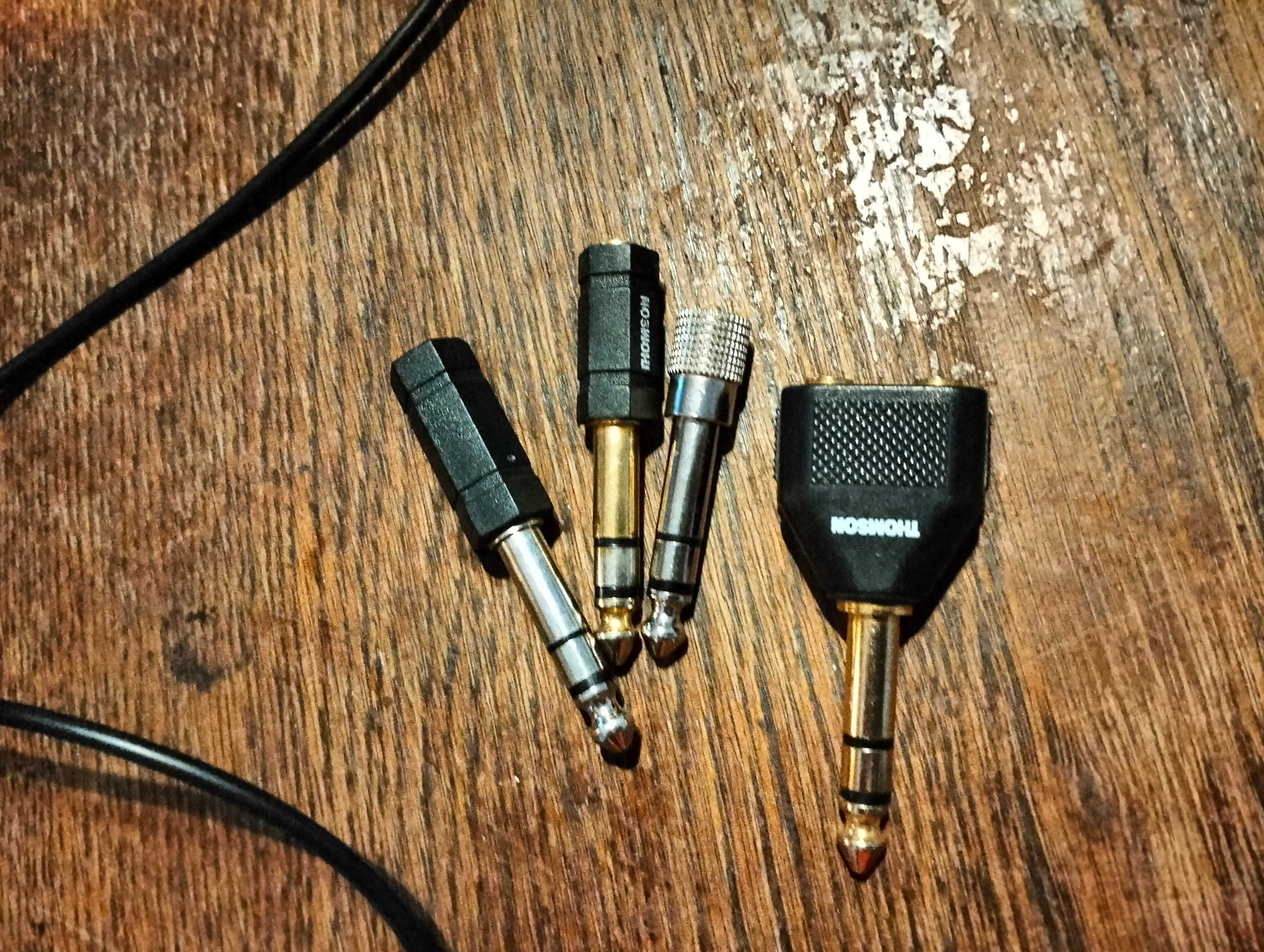 Adapter z mini jack 3,5 MM na jack 6,3 MM + 4 kabelki