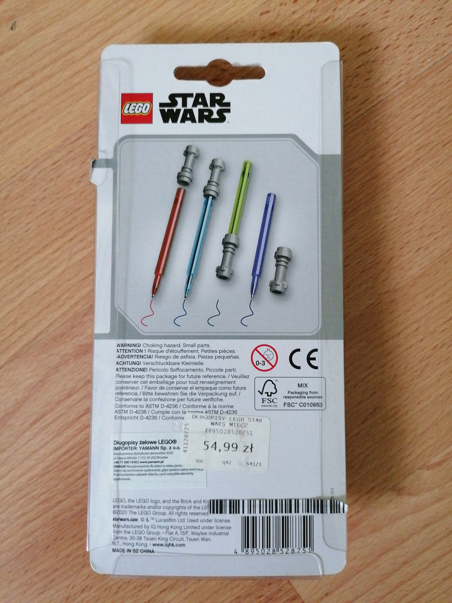 Lego Star Wars długopisy żelowe
