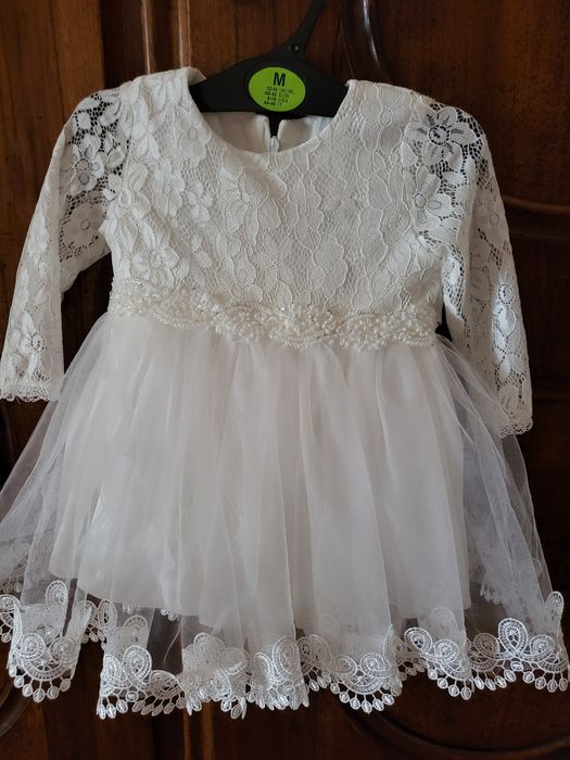 Sukienka na chrzest chrzciny r. 62 68