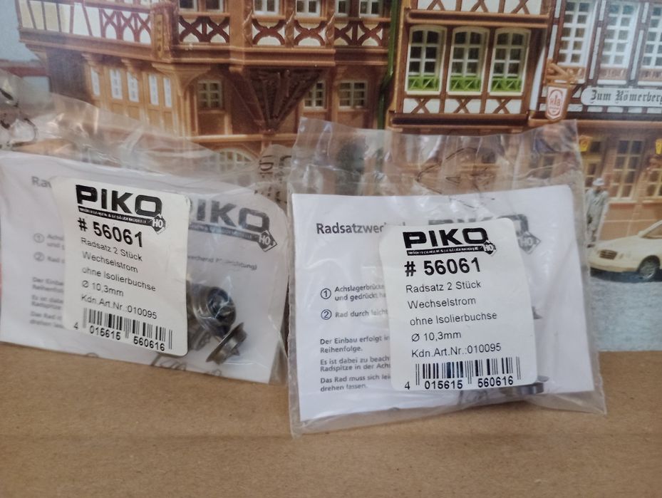 Ośki koła wagon Piko H0 1:87