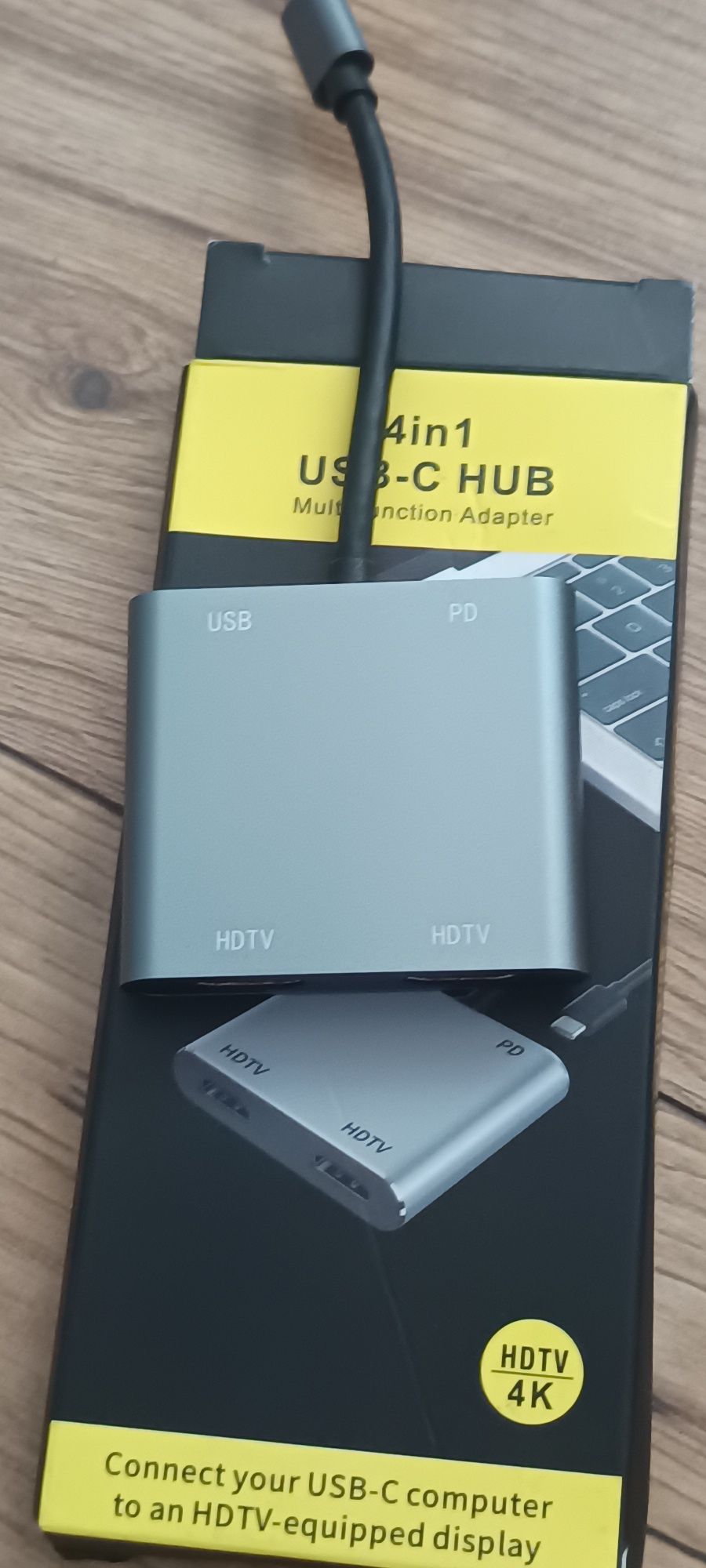 Adapter 4w1 Hub usb C na Hdmi stacja dokujaca