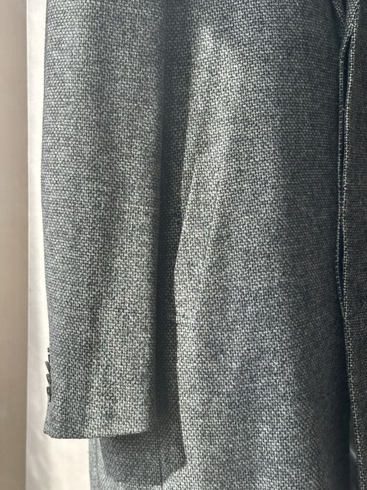 Напіввовняне твідове чоловіче пальто marks & spencer