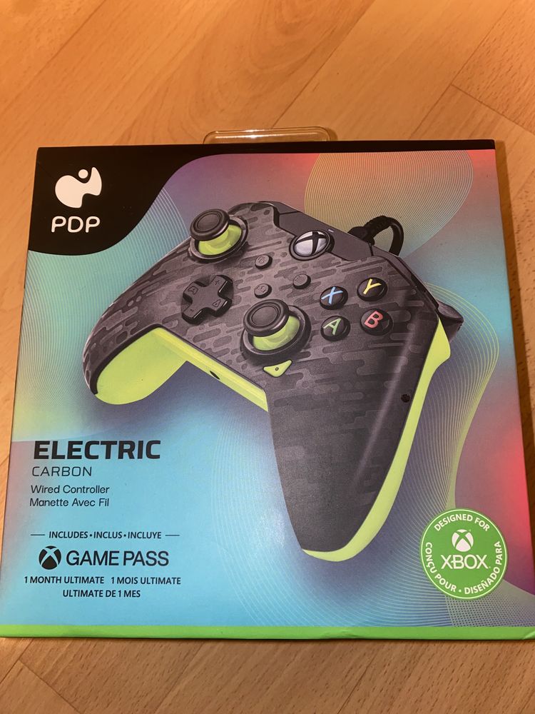 PDP Wired Controller Electric Carbon