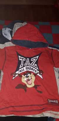 Hoodie vermelho do Taz (Tazmanian Devil) 6 anos