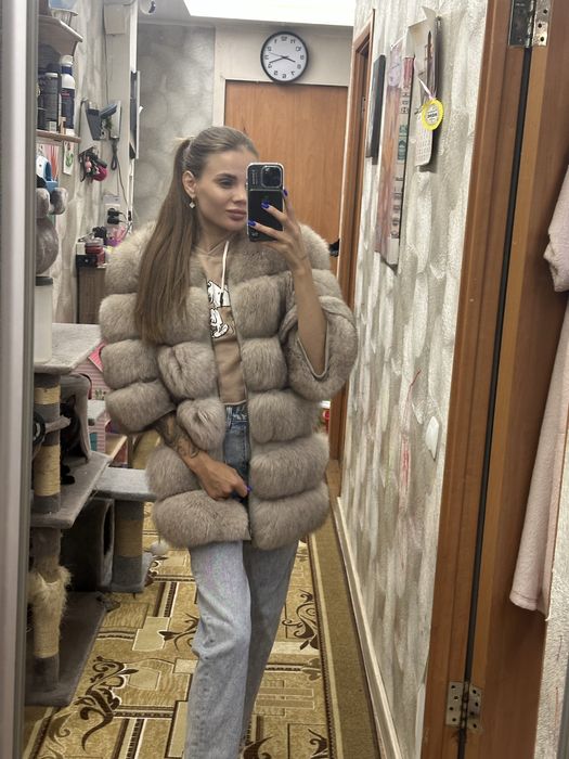 Шуба из финского песца