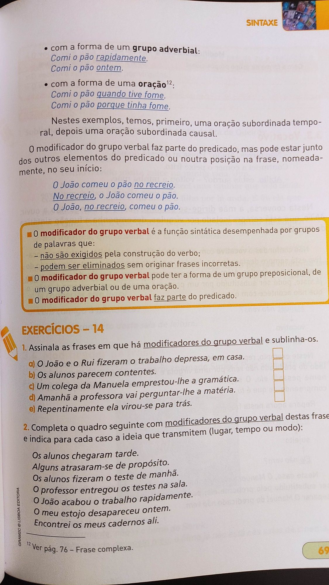 Ótima gramática do 2° ciclo-5° e 6° ano