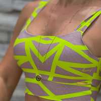 Top Faixa Tech Amarelo Neon Exclusivo