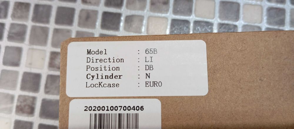 Zamek Hotelowy na Kartę G256M-65B-L