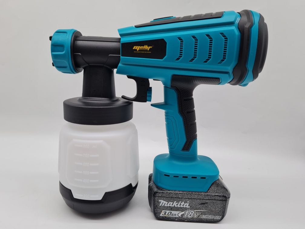 Pistolet malarski akumulatorowy Mellif 18/20V 800ml na baterie makita