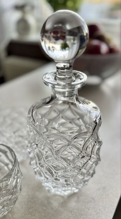 Zestaw Karafka + 6 Szklanek Do Whisky Morris Aurum Crystal Bohemia