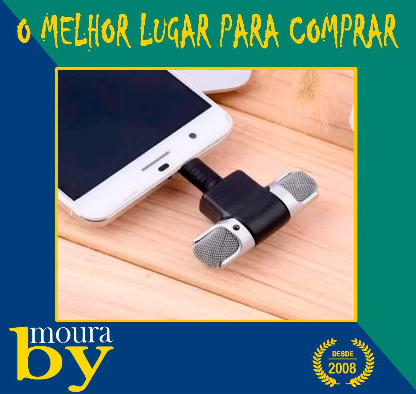 Mini microfone de 3.5mm jack para smartphone iPhone