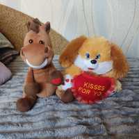 М'які іграшки "Собачка з сердечком", "Кінь"