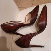 Buty damskie ZARA skóra bordo 39 rozmiar