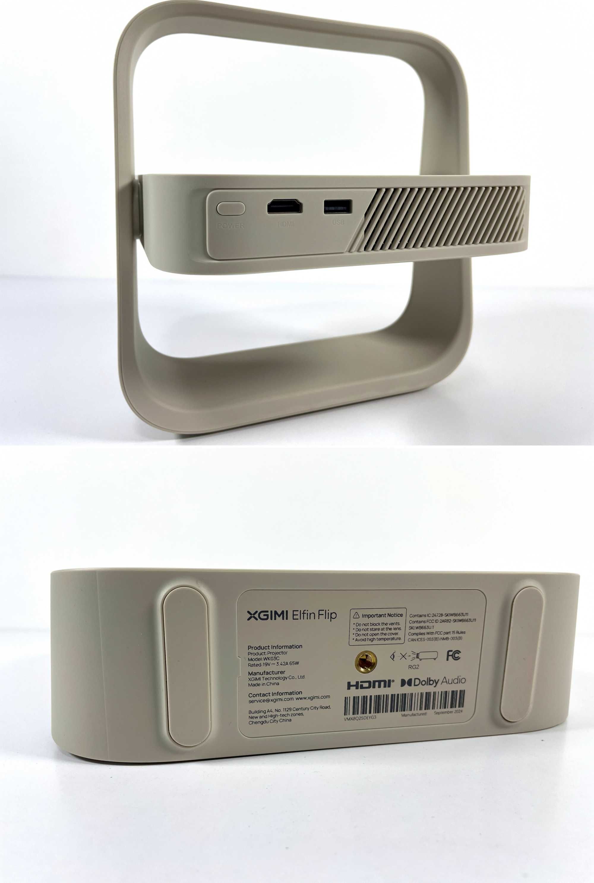 XGIMI Elfin Flip WK03C Портативний Проектор 1080P, DLP, 400 ISO люмен