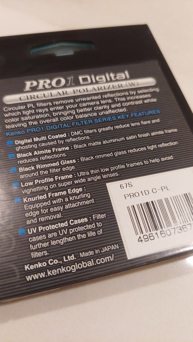 Filtro polarizador 67mm Kenko PRO 1 Digital