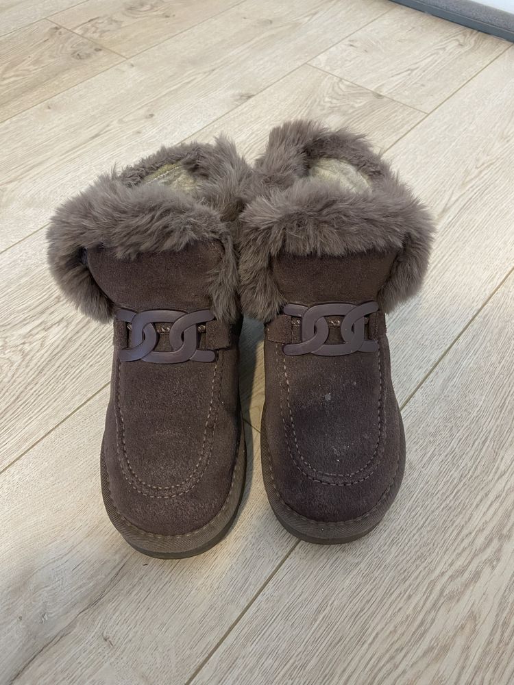 Śniegowce  37 fioletowe buty zimowe typu emu/ugg z futerkiem