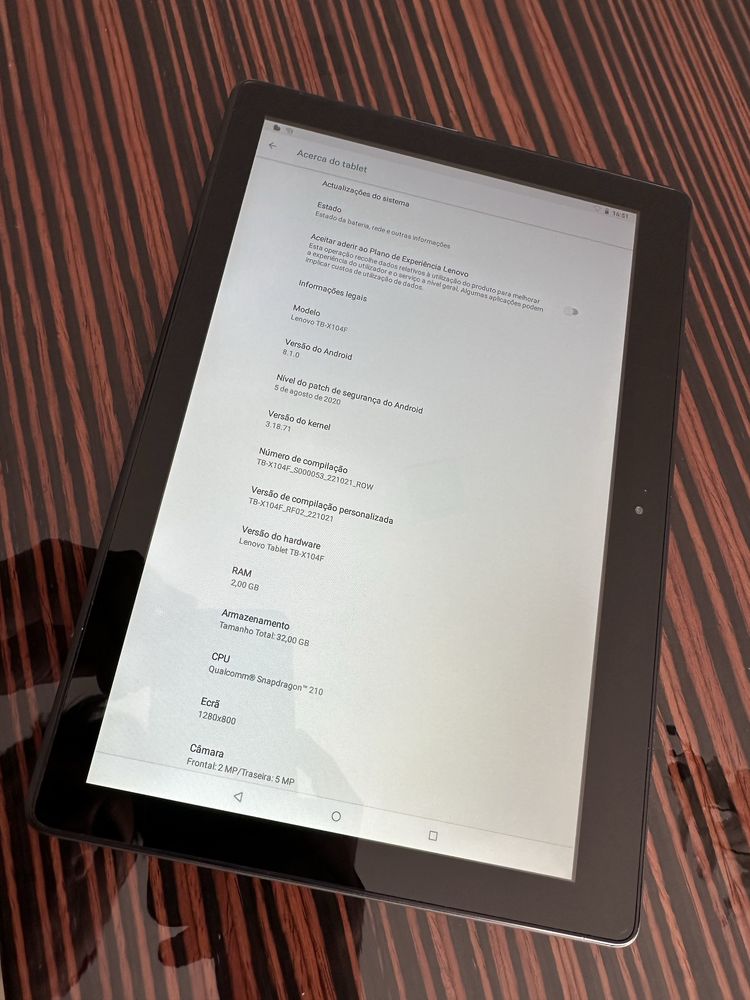 Lenovo tab e10 preto