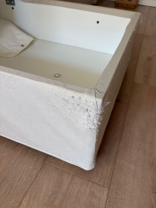 sofá-cama com arrumação e chaise longe ikea