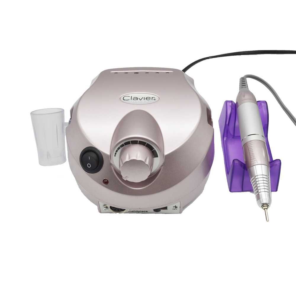 Frezarka Różowa ZS 601 Clavier 65W do paznokci Manicure zestaw frezy
