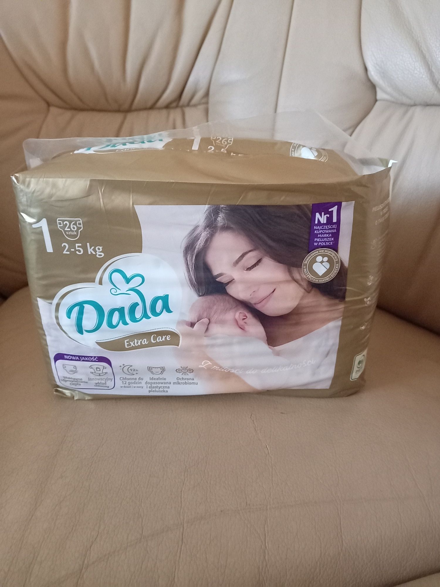 Dada Extra Care rozm.1 pieluchy dla dzieci 2-5kg NOWE