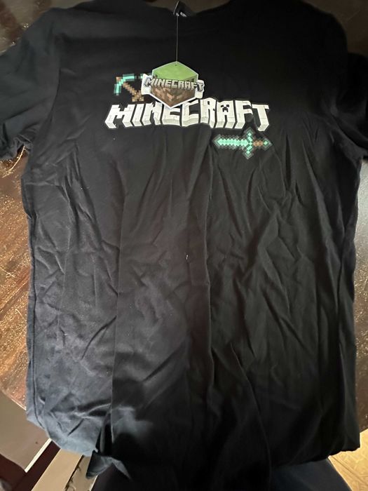 t-shirt minecraft preta S