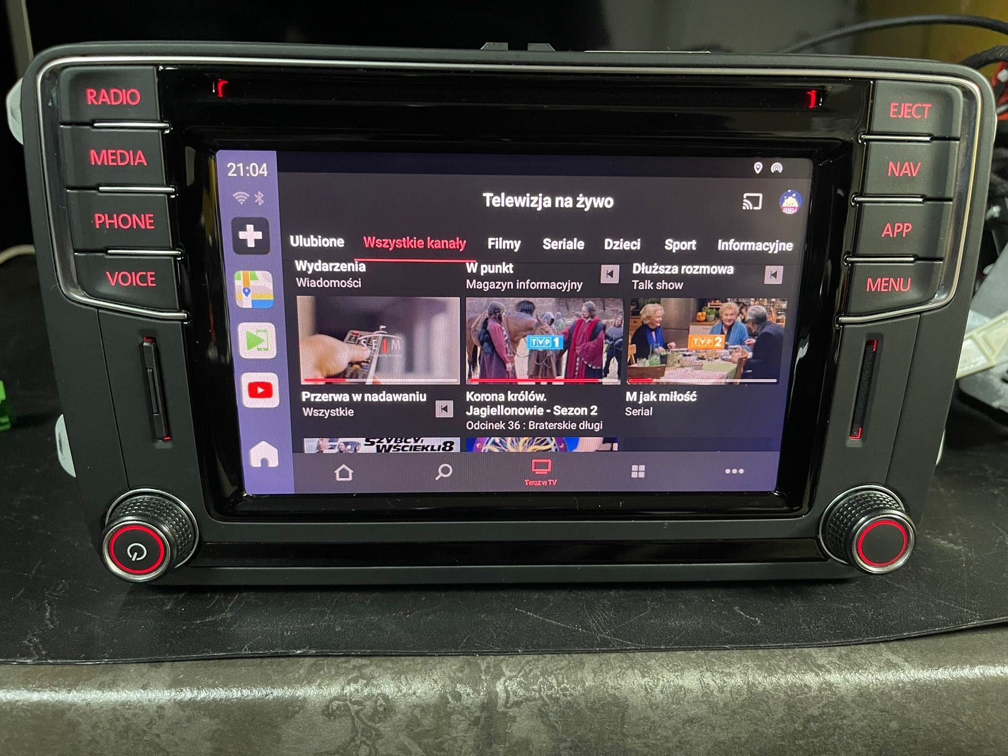 VW Radio Discovery PQ DAB cyfrowe radio Nawigacja wersja G