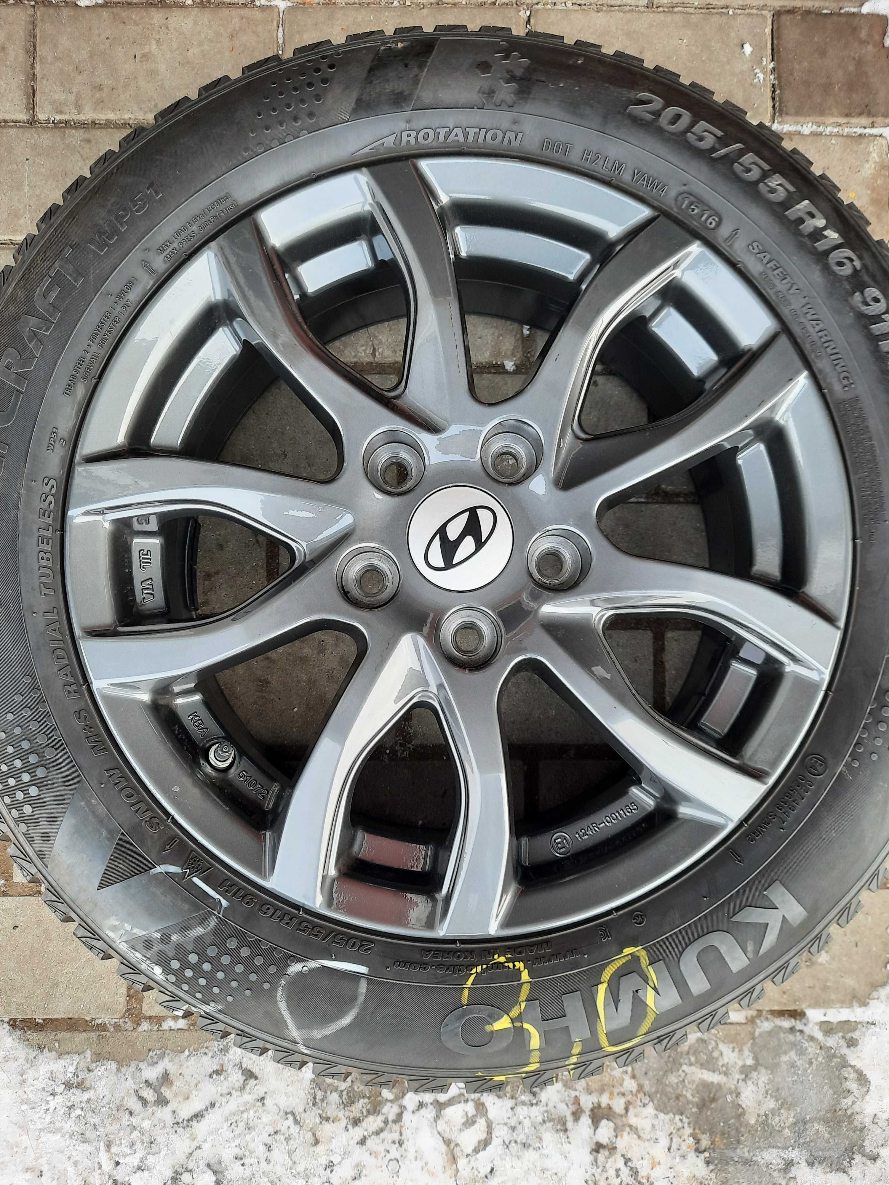 Диски Hyundai 5X114,3/R16/6,5J/ET50 Нові