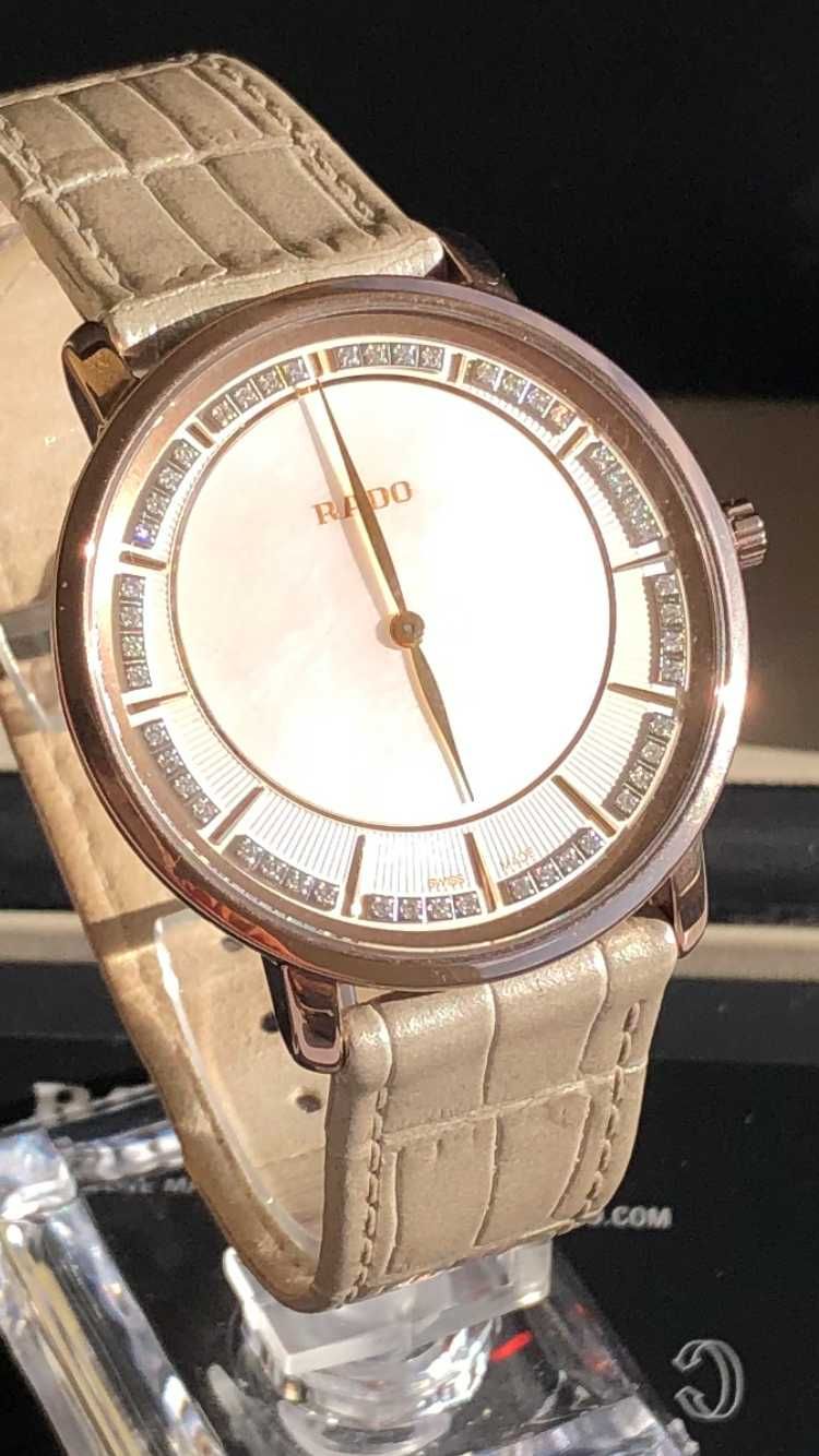 Rado Diastar Thinline L Jubile, masa perłowa, 48 diamentów, Full Set