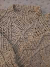 Sweter handmade beżowy 40