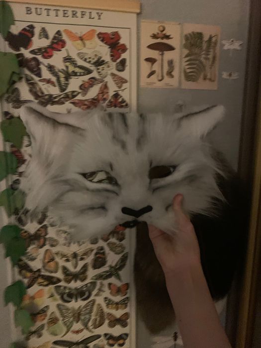 Maska kota ofutrzona :3