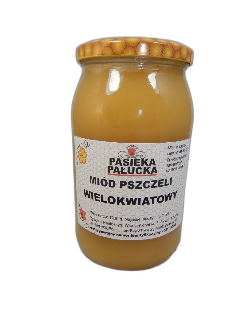 Miód wielokwiatowy 1,2 kg duży słoik